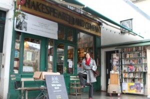 Renee at Shakespeare and Co Book store (2)